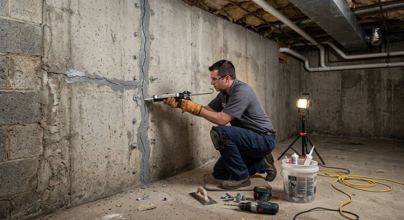 Basement Crack Repair in Bulverde, TX