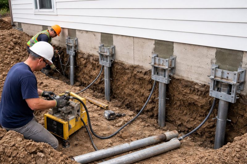 Helical Piers Installation in Bulverde, TX
