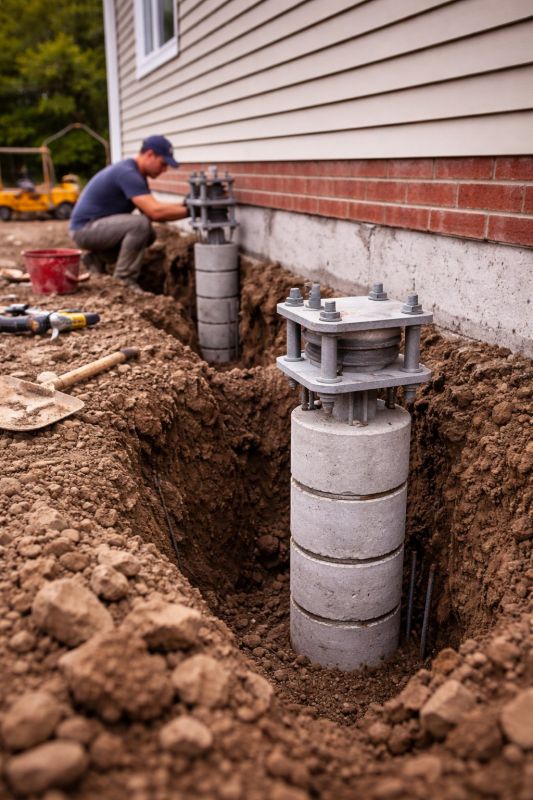 Helical Piers Installation in Bulverde, TX