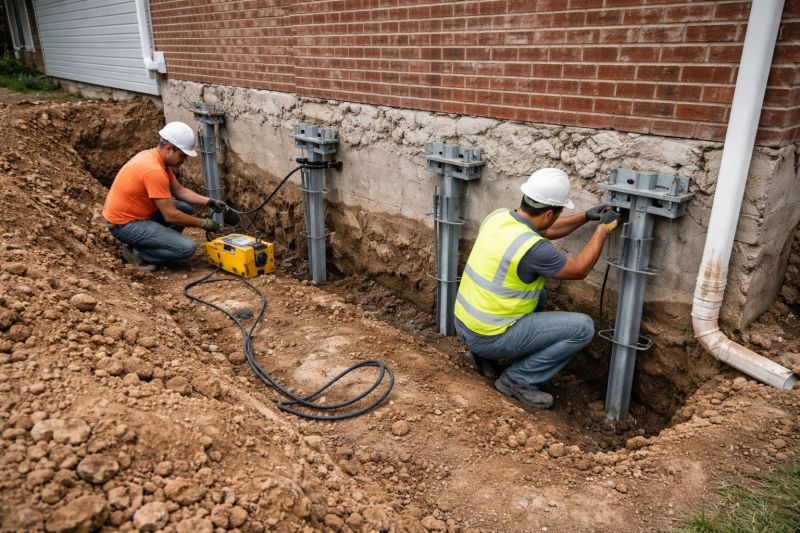 Helical Piers Installation in Bulverde, TX