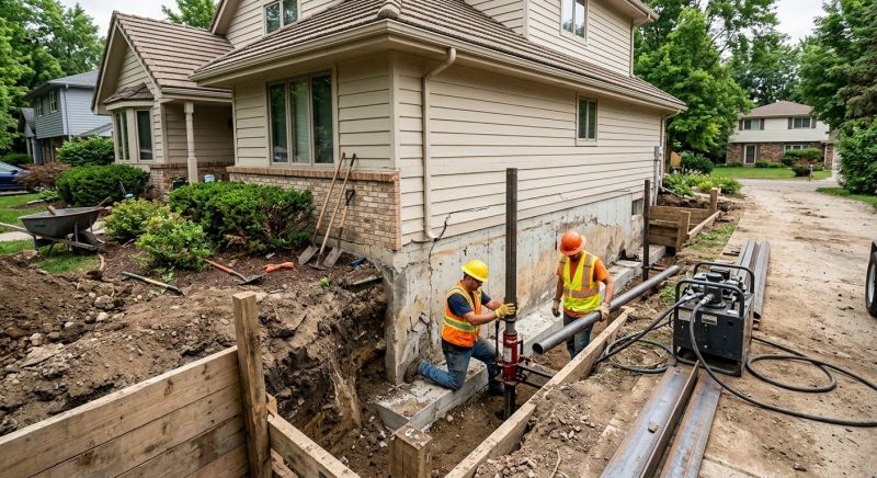 House Foundation Repair in Comal County, TX