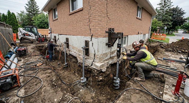 Sinking Foundation Repair in New Braunfels, TX