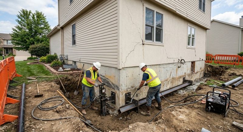 Sinking Foundation Repair in Spring Branch, TX